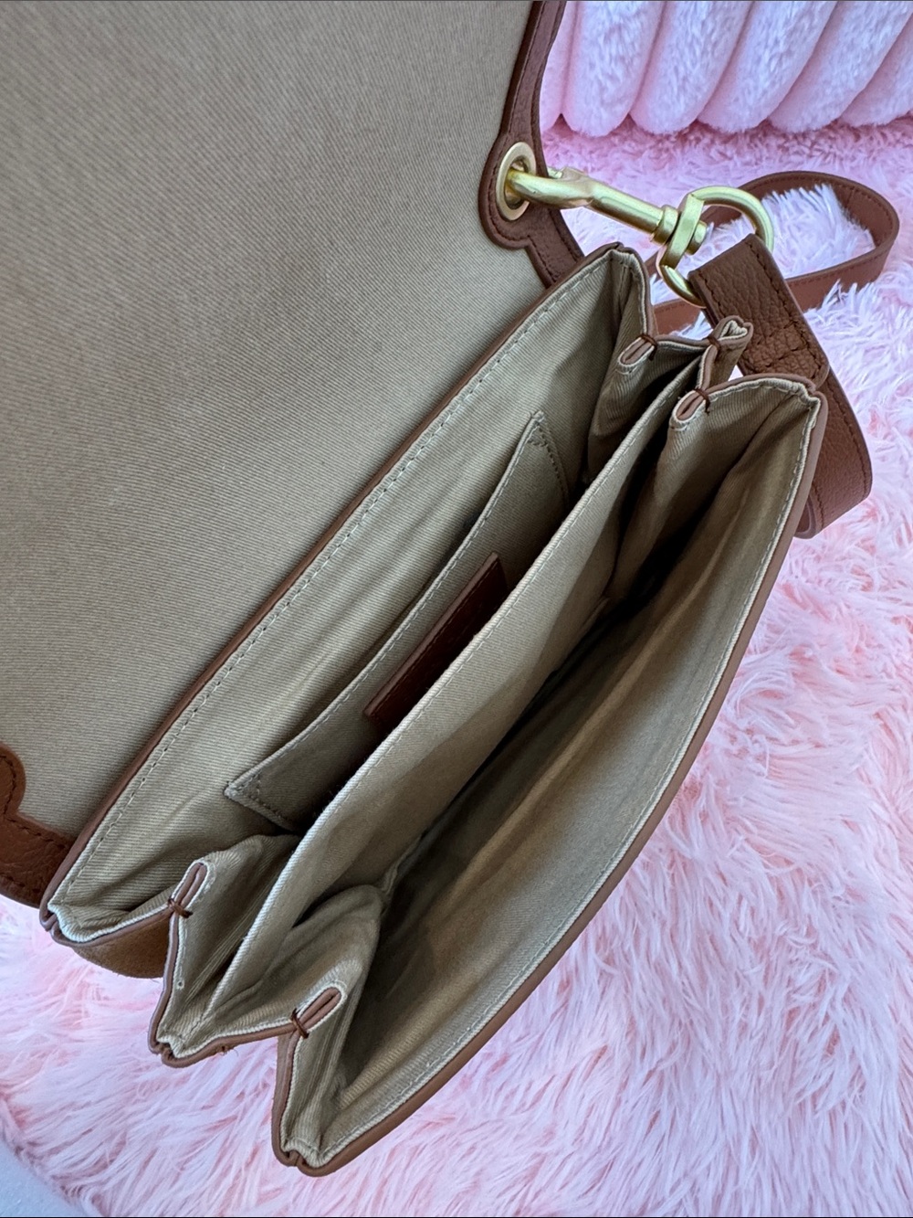 See By Chloé Caramel Brown Suede & Leather Crossbody Bag - Picture 6 of 7